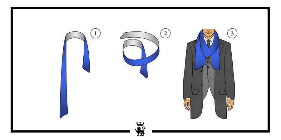 giro semplice per indossare una sciarpa elegante